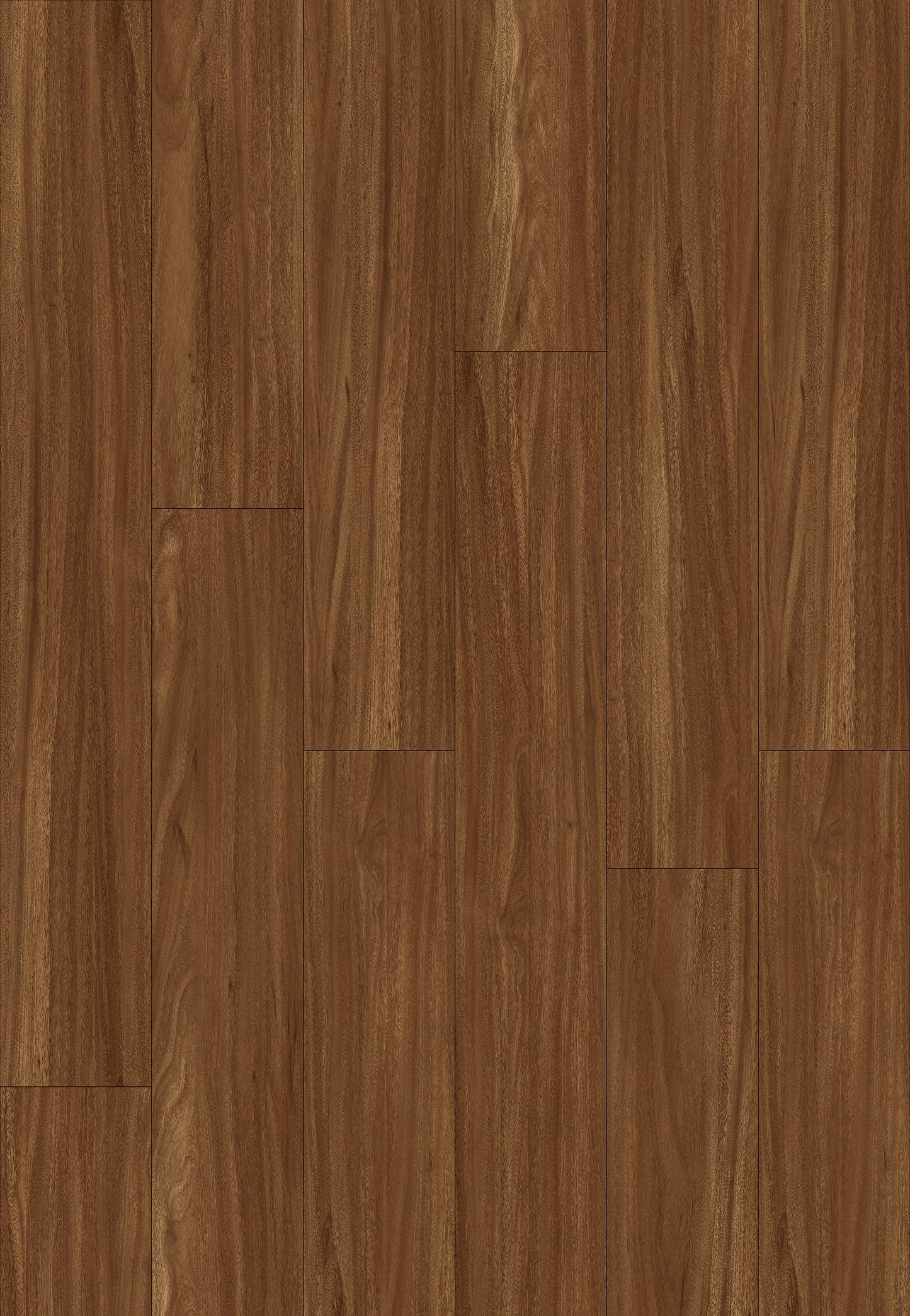 Close-up of Classic Walnut Vinyl Plank Flooring with a warm brown color.