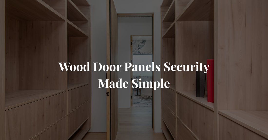 where to put locks in wood door panel