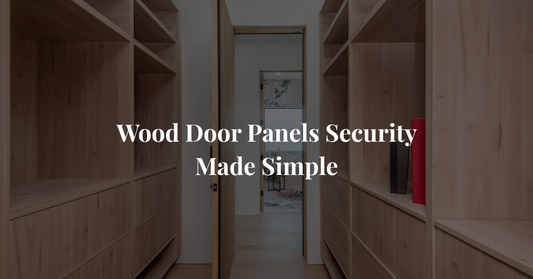 where to put locks in wood door panel