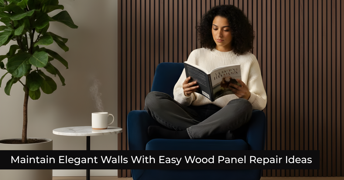 how to fix hole in wood panel wall