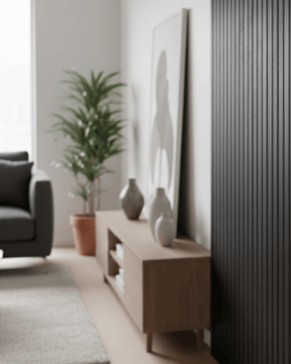 Black - High Quality Acoustic Wood Wall Panel