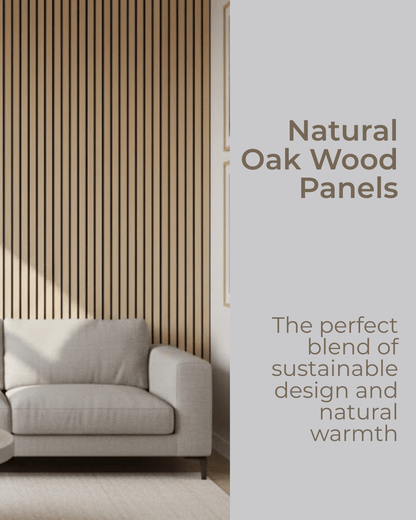 Natural Oak - High Quality Acoustic Wood Wall Panel