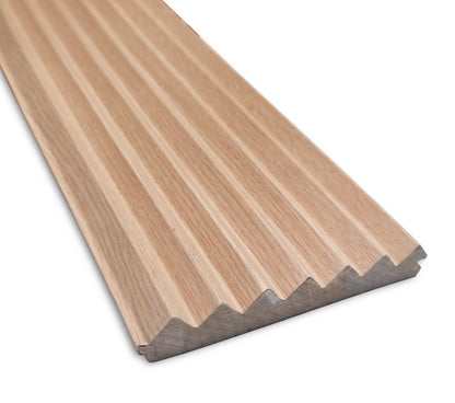 flexible oak zigzag tambour panel