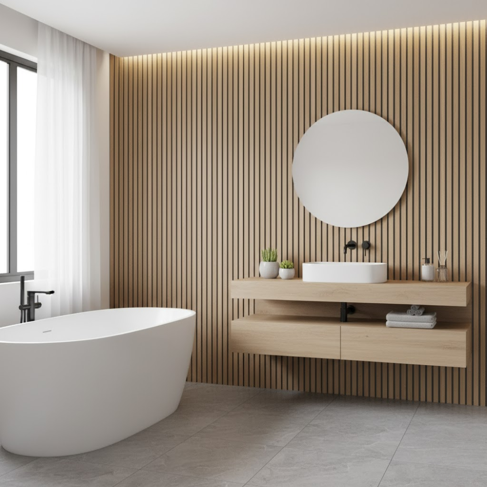 Oak Gray Felt - High Quality Acoustic Wood Wall Panel