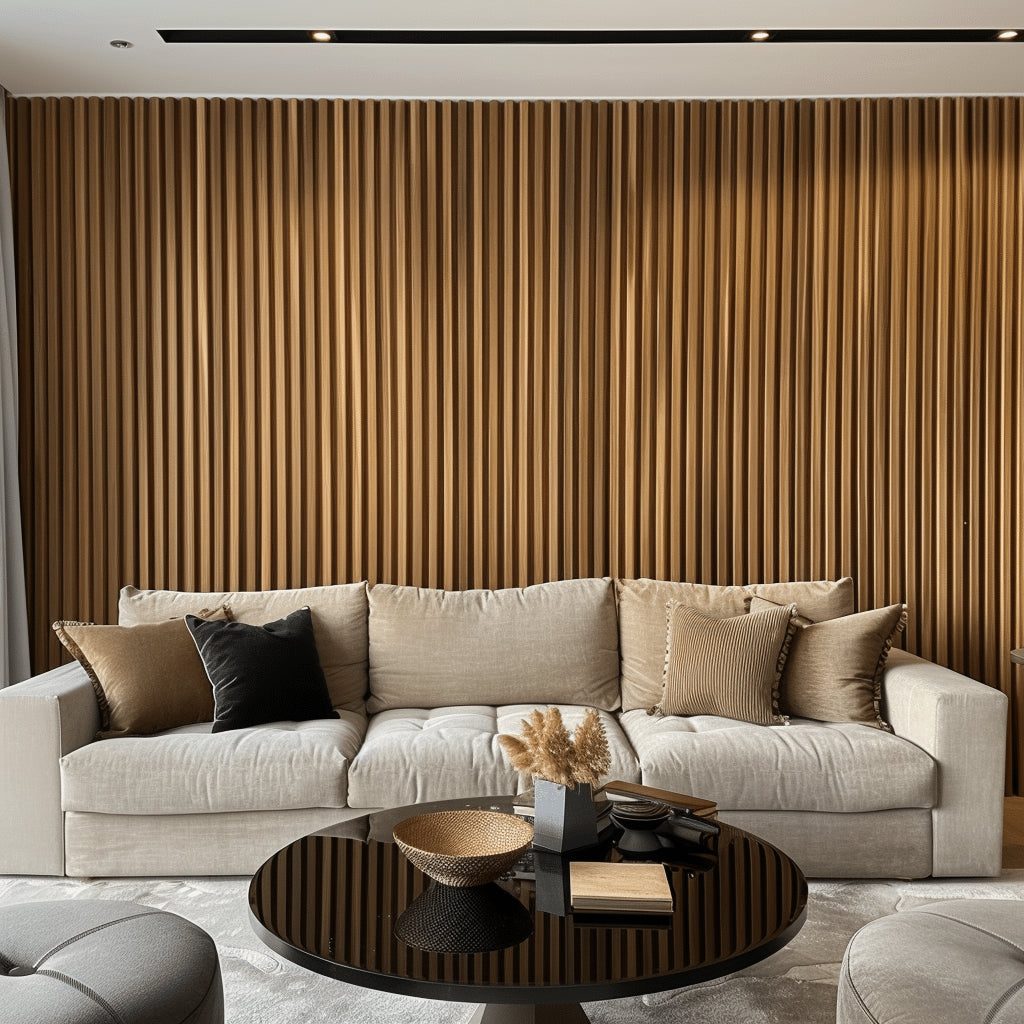 oak slat wall cladding panel