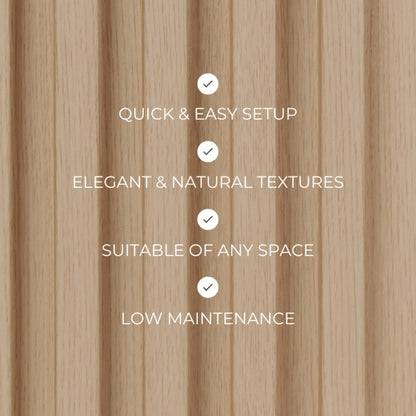 oak slat wood texture panel