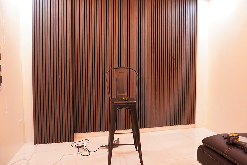 Townhouse San Juan City Project by Wood Panel Philippines acoustic wood panels 
